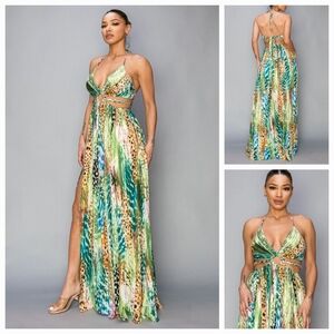 Beautiful chain cut out maxi dress